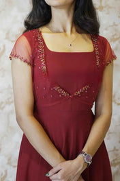 Designer Gown with Handwork Jacket
