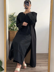 Premium Black Slub Khaddar Embroidered 3-Piece Suit