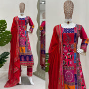 Wedding Wear Multi Color American Silk Kurti For Girls