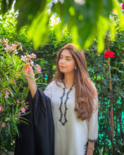Party Wear White Color Roman Silk With Embroidery Kurti For Girls