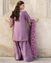 Wedding Wear Purple Color Chinnon Silk Suit For Girls