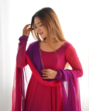 Wedding Wear Multi Color Heavy Fox Georgette Gown For Girls