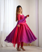 Wedding Wear Multi Color Heavy Fox Georgette Gown For Girls