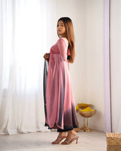 Party Wear Multi Color Heavy Fox Georgette Gown For Girls