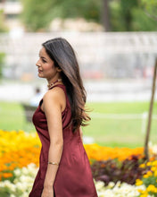 Wedding Wear Maroon Color Moss Satin Kurti For Girls