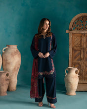 Party Wear Blue Color Pure Natural Crep Silk Suit For Girs