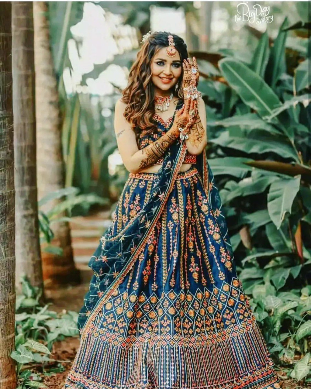 Party Wear Multi Color Chinon Silk Lehenga For Bride