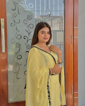 Wedding Wear Yellow Color Reyon Cotton Kurti For Girls