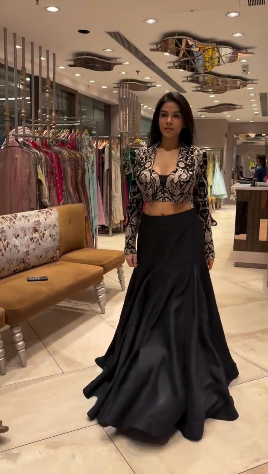 Wedding Wear Black Color Tapeta Silk Saree For Girls