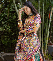 Amazeballs Printed Mirror Work Festive Wear Lehenga Choli