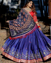 Stupendous Royal Blue Color Wedding Wear Lehenga Choli