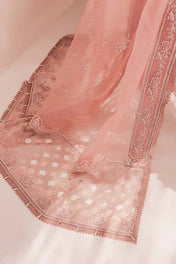 Elegant White Floral Embroidered 3 Piece Suit With Lace Detailing