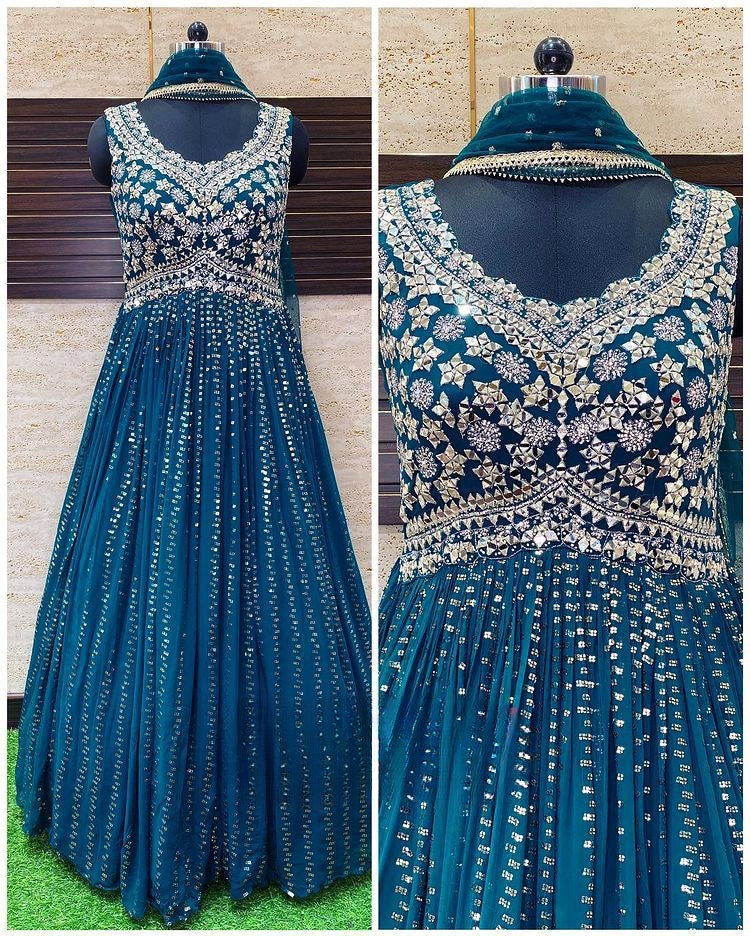 Best Designer All Color Party Wear Gown Collection
