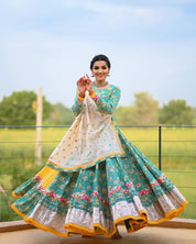 Ethereal Digital Printed Work Colorful Function Wear Lehenga Choli