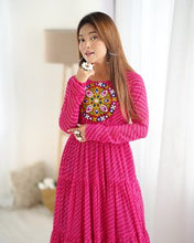 Party Wear Pink Color Heavy Fox Georgette Gown For Girls