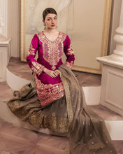 Wedding Wear Rani Color Soft Net Salwar Kameez For Girls