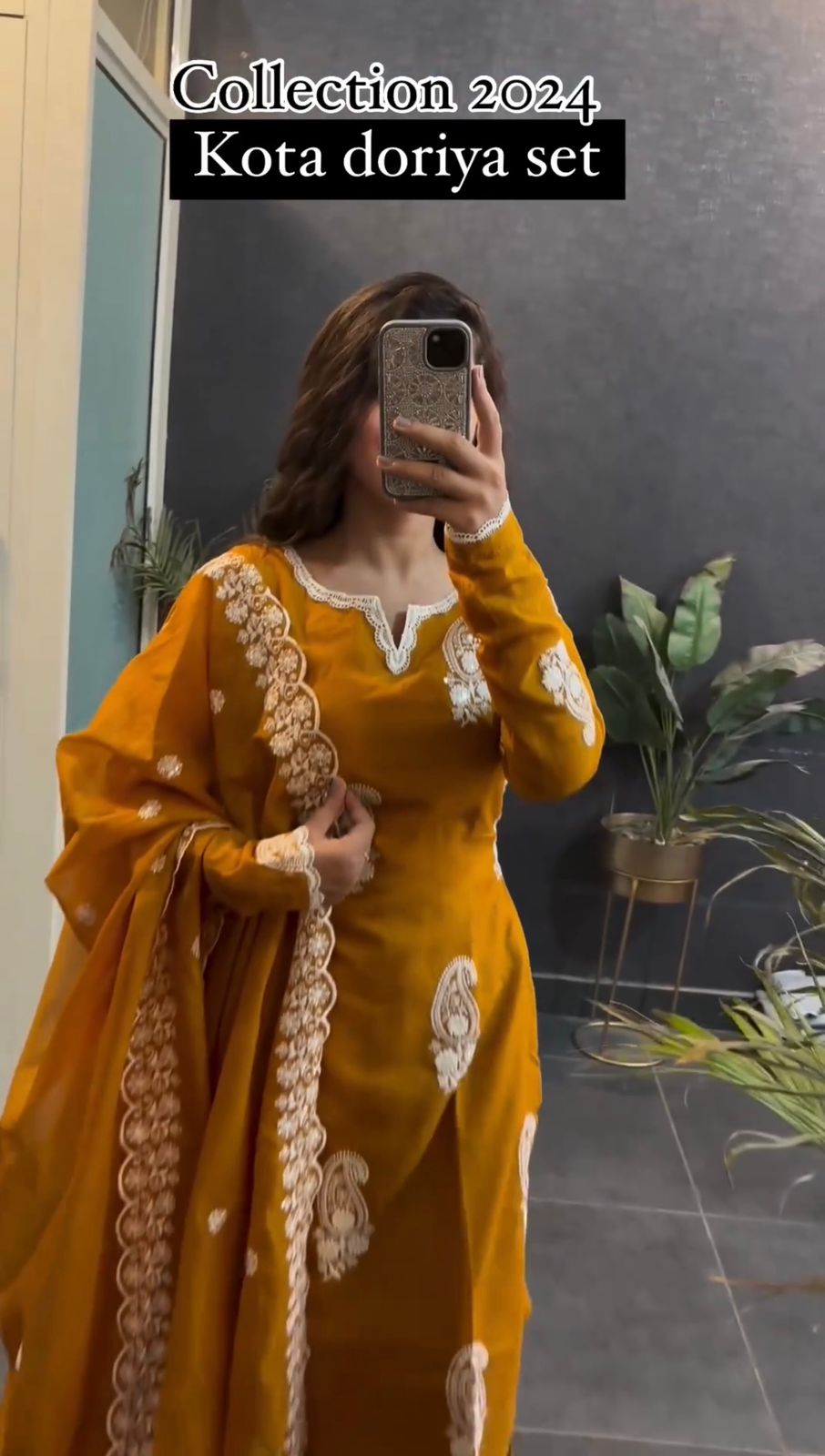 Wedding Wear Mustard Yellow Color Heavy Suit For Girls