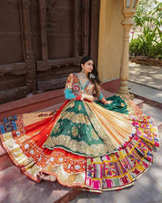 Mesmerize Printed Work Colorful Festive Wear Lehenga Choli