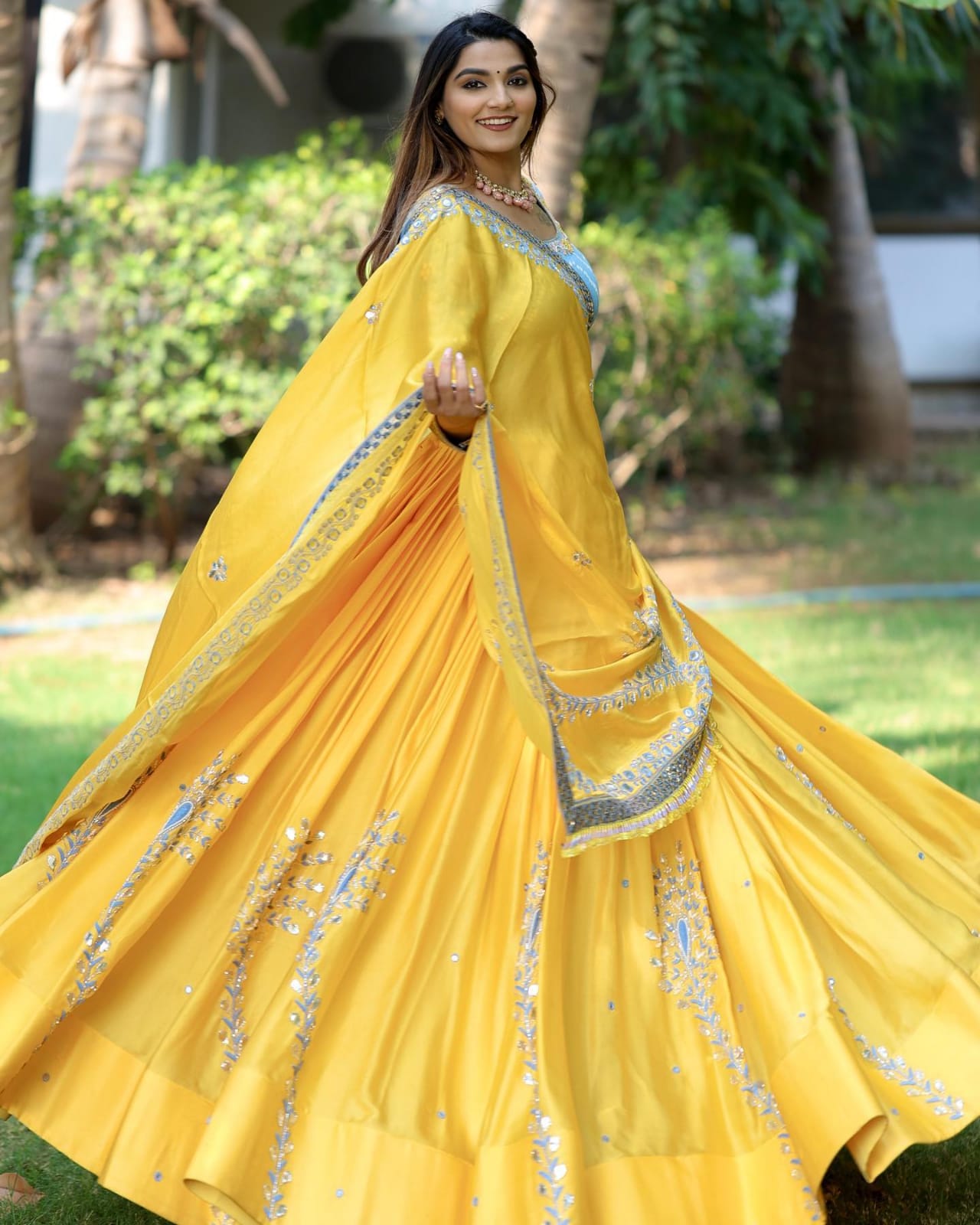 Ceremonious Kanjivaram Golden Yellow Color Lehenga Choli