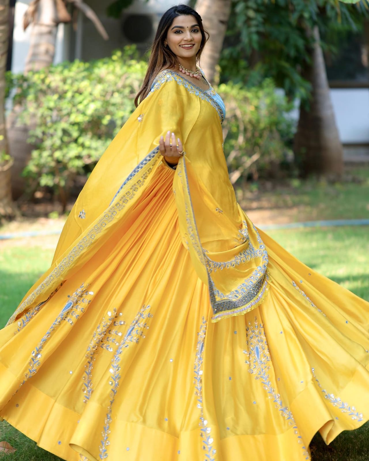 Ceremonious Kanjivaram Golden Yellow Color Lehenga Choli