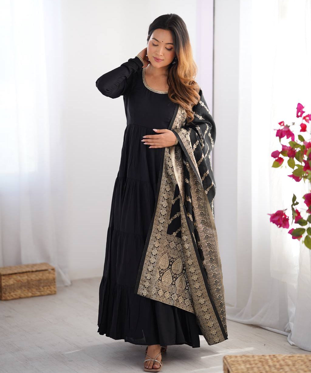 Party_Wear_Black_Color_Heavy_Roman_Silk_Chanderi_Gown_For_Girls.jpg