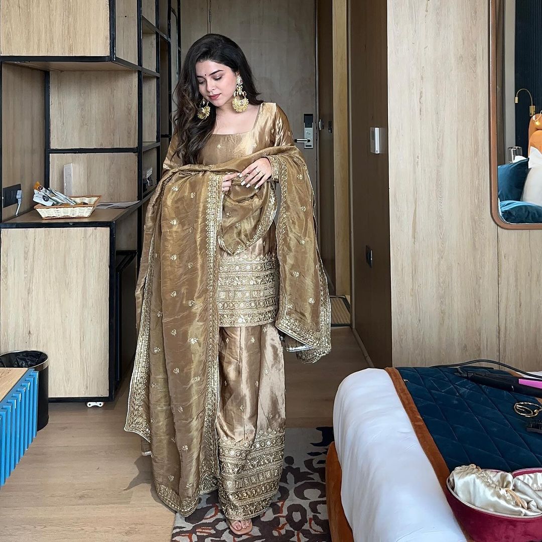 Party_Wear_Golden_Color_Georgette_Sharara_For_Girls.jpg