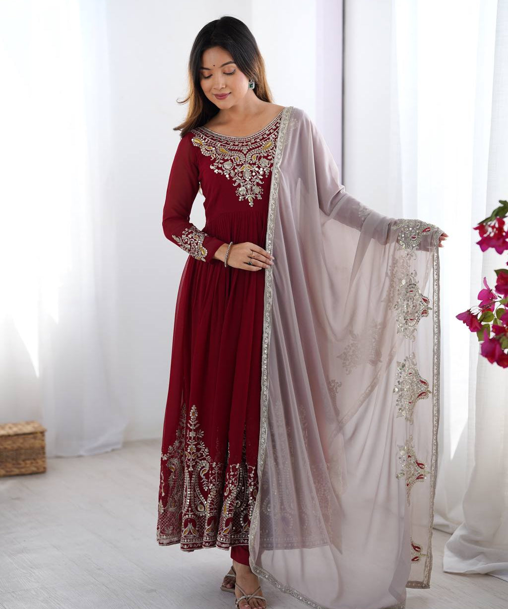 Party_Wear_Mroon_Color_Faux_Georgette_Gown_For_Women.jpg
