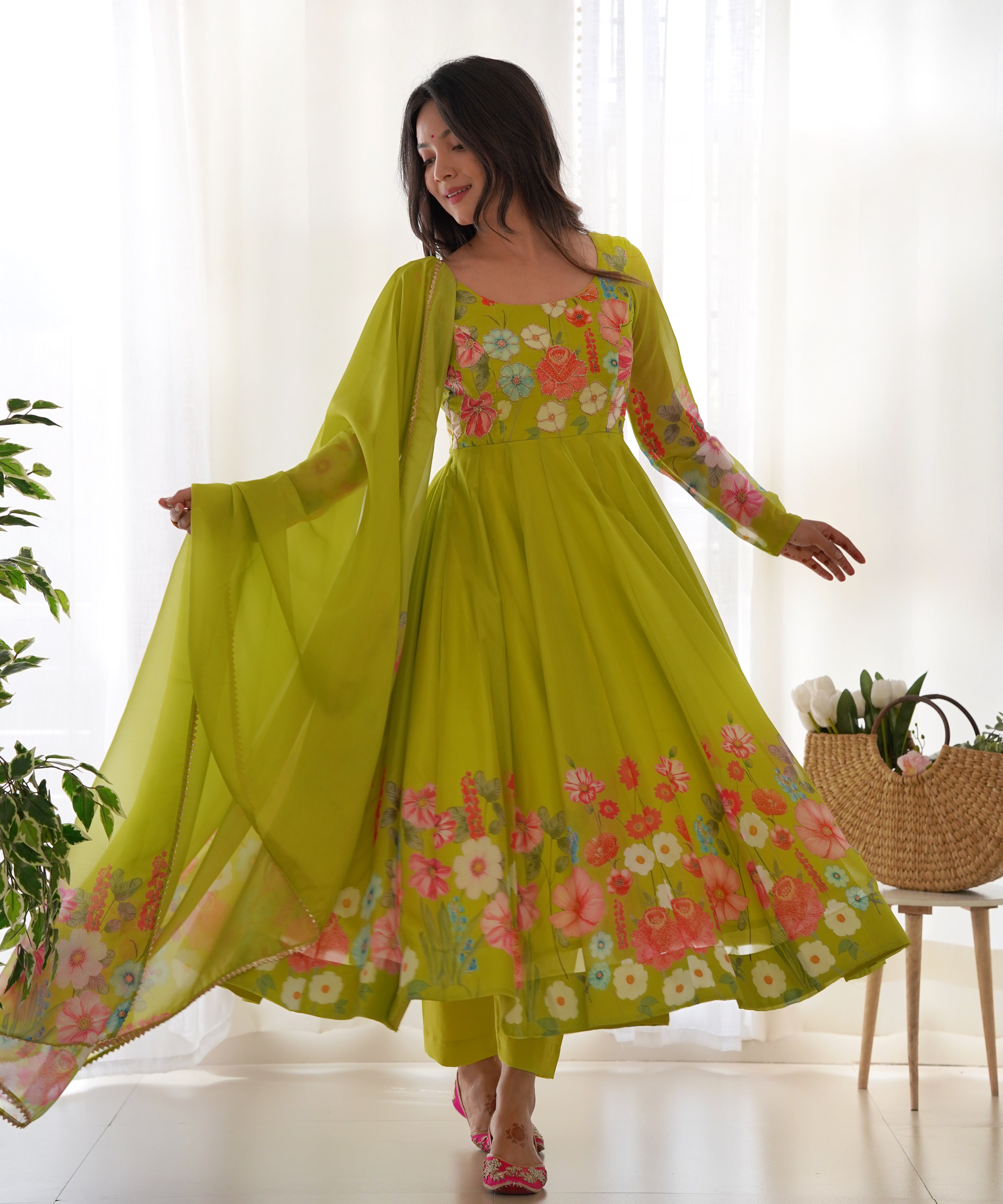 Party_Wear_Parrot_Green_Color_Pure_Organza_Silk_Gown_For_Girls.jpg