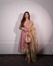 Party Wear Peach Color Jimmy Choo Gown For Girls