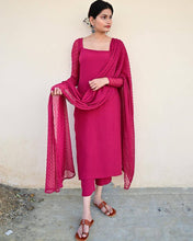 Party Wear Pink Color Heavy Pure Maska Cotton Silk Kurti For Girls