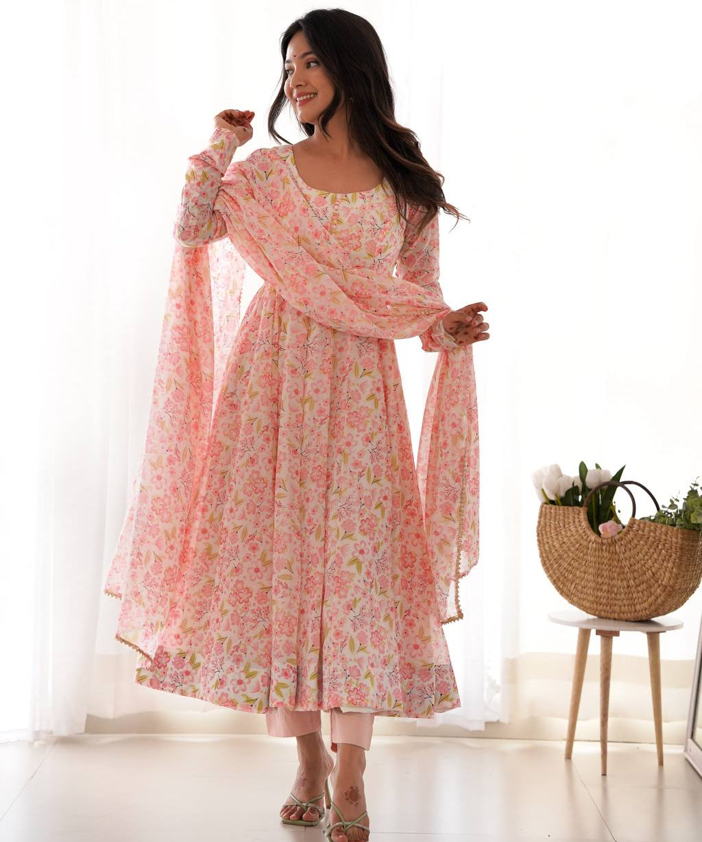 Party_wear_Multi_Color_Heavy_Orange_Chiffon_Floral_Gown_For_Girls.jpg