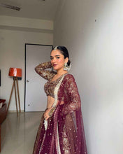Wedding Wear Golden Color Jimmy Choo Lehenga For Girls