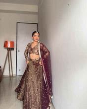 Wedding Wear Golden Color Jimmy Choo Lehenga For Girls