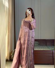 Wedding Wear Light Purple Color Heavy Embroidery Suit For Girls