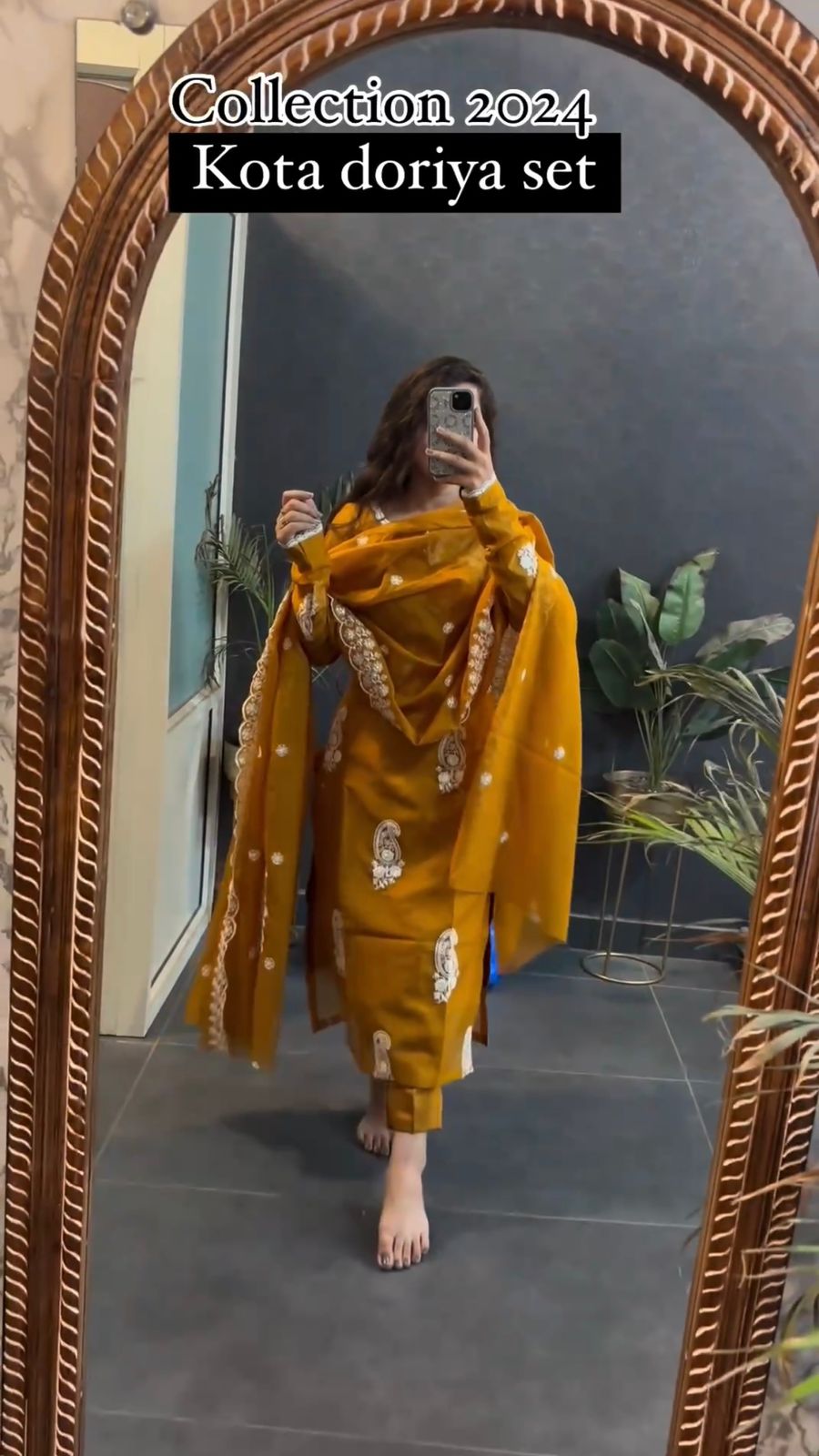 Wedding Wear Mustard Yellow Color Heavy Suit For Girls