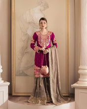 Wedding Wear Rani Color Soft Net Salwar Kameez For Girls