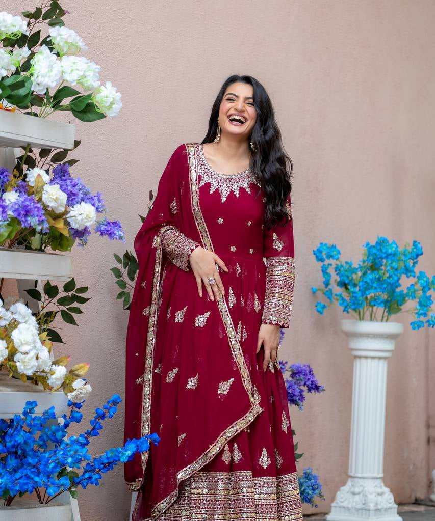 Wedding_Wear_Red_Color_Faux_Georgette_Gown_For_Women.jpg