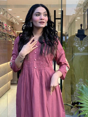 Maisha Rosewood Bloom Pure Cotton GOWN