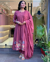 Maisha Rosewood Bloom Pure Cotton GOWN