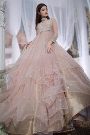 Trending Pink Color Sequevence Work Lehenga Gown
