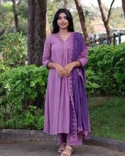 Premium Soft Cotton Natural Dyed Kota Doria Designer Suit With Lining.