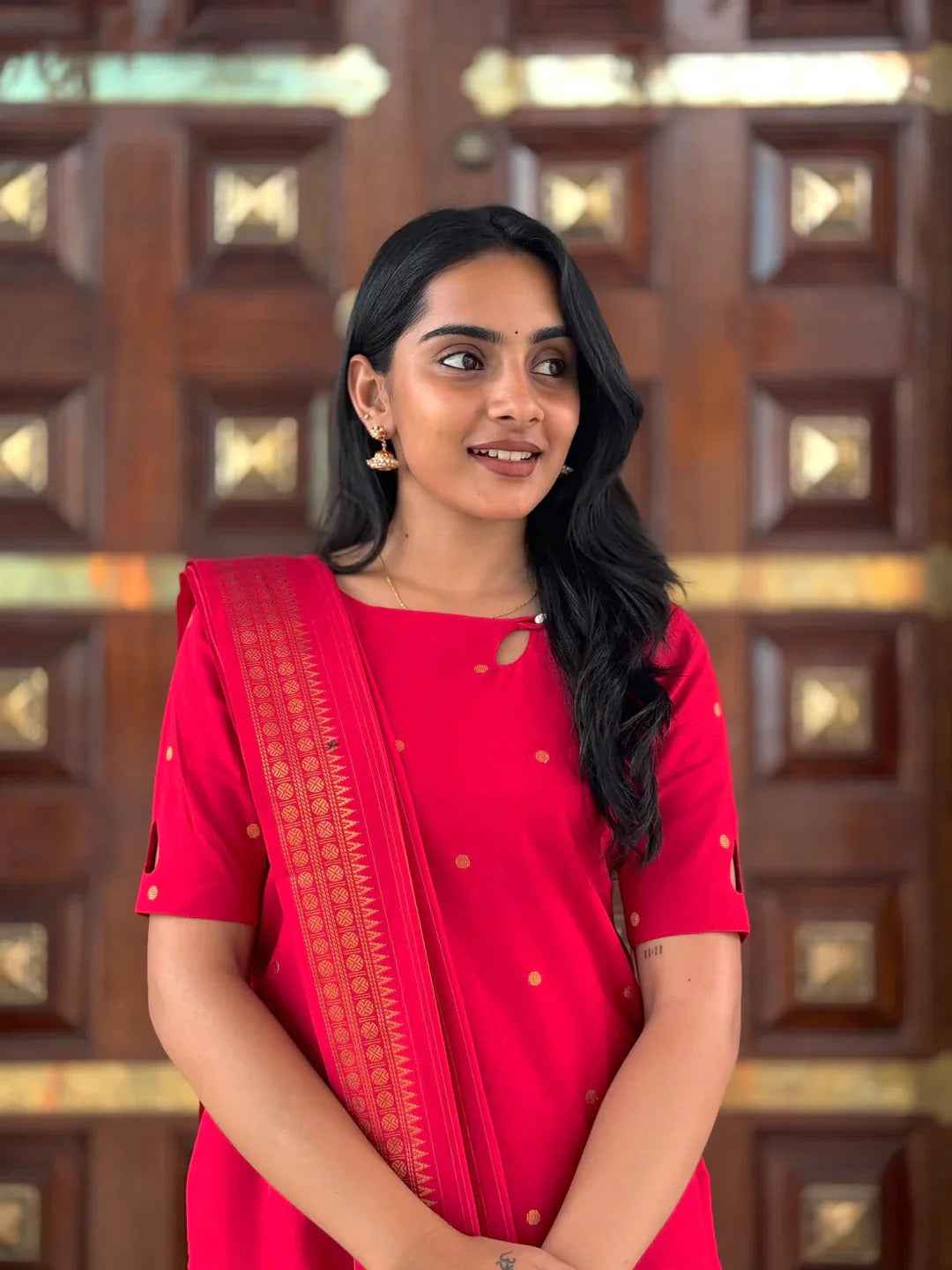 PURE COTTON SUIT SET WITH LINING