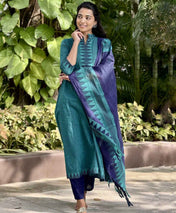 Pure South Cotton Mangalgiri Anarkali Set