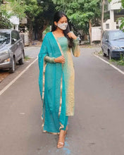 CRUSHED SILK KURTA-SET