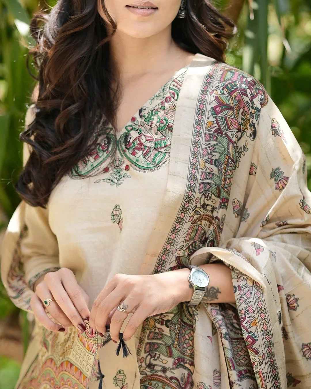 The Soft Breathable Khadi Silk Suit Set