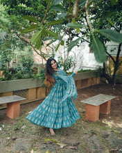 Presenting Handblock Cotton Anarkali