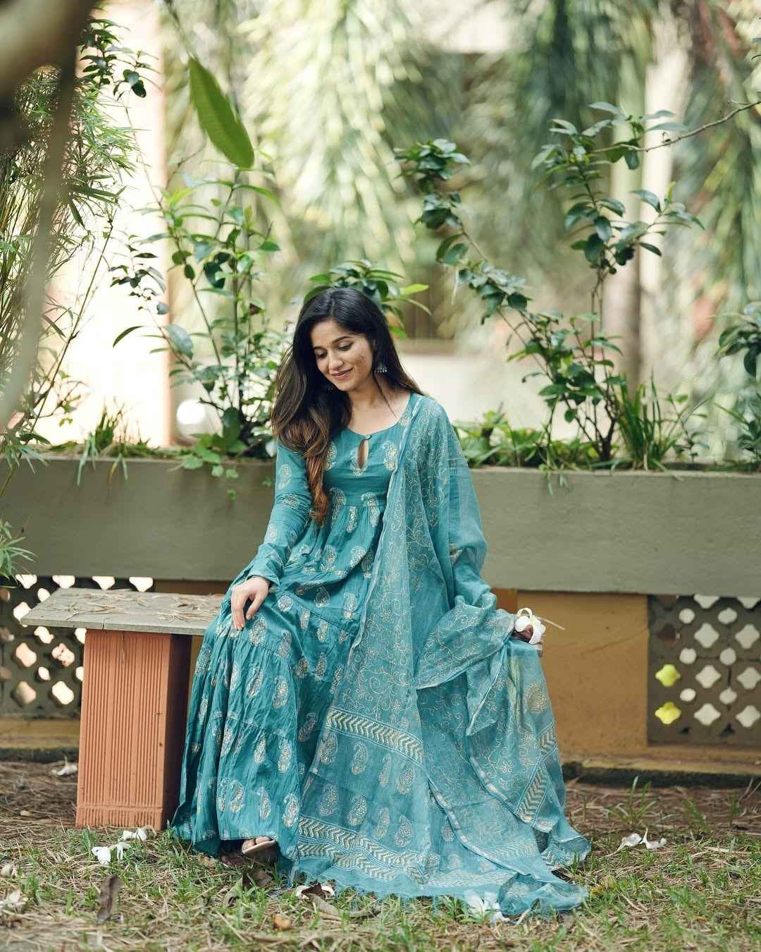 Presenting Handblock Cotton Anarkali