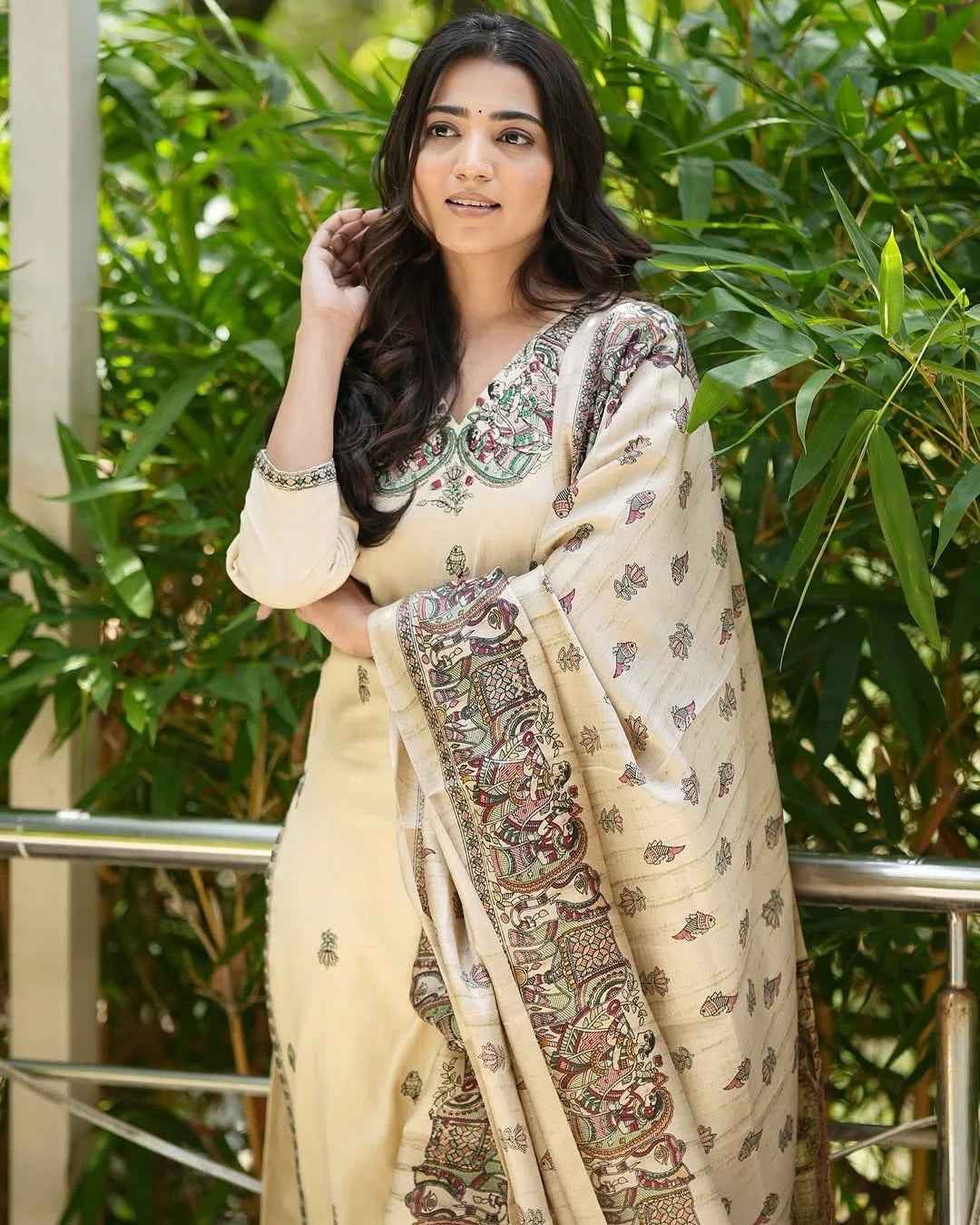 The Soft Breathable Khadi Silk Suit Set