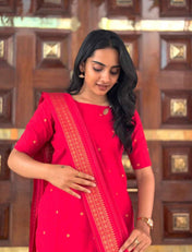 PURE COTTON SUIT SET WITH LINING