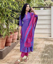 Pure South Cotton Mangalgiri Anarkali Set